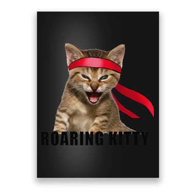 Be A Roaring Kitty Game The Stop Orange Bandana Meme Poster