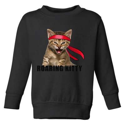Be A Roaring Kitty Game The Stop Orange Bandana Meme Toddler Sweatshirt