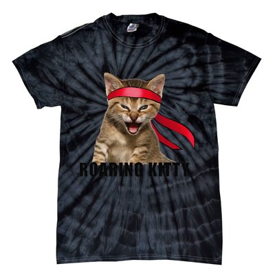 Be A Roaring Kitty Game The Stop Orange Bandana Meme Tie-Dye T-Shirt