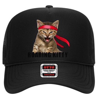Be A Roaring Kitty Game The Stop Orange Bandana Meme Trucker Hat
