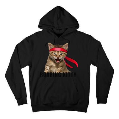 Be A Roaring Kitty Game The Stop Orange Bandana Meme Tall Hoodie