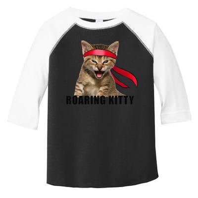 Be A Roaring Kitty Game The Stop Orange Bandana Meme Toddler Fine Jersey T-Shirt
