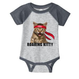 Be A Roaring Kitty Game The Stop Orange Bandana Meme Infant Baby Jersey Bodysuit