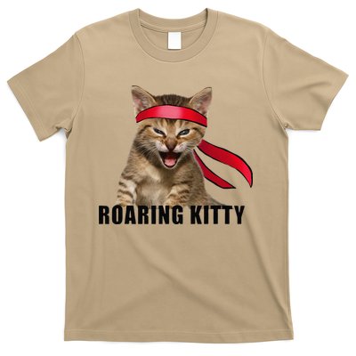 Be A Roaring Kitty Game The Stop Orange Bandana Meme T-Shirt