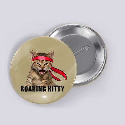 Be A Roaring Kitty Game The Stop Orange Bandana Meme Button