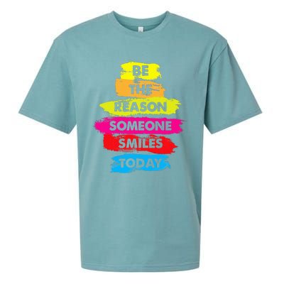 Be A Reason Someone Smiles Today Inspirational Clothes Sueded Cloud Jersey T-Shirt