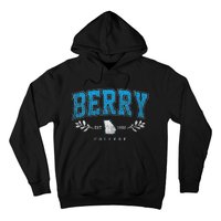 Berry Arch Retro College Athletic Sports Women Hoodie