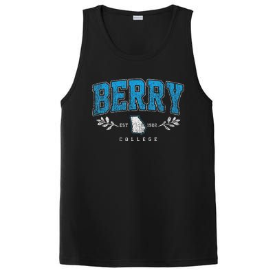 Berry Arch Retro College Athletic Sports Women PosiCharge Competitor Tank