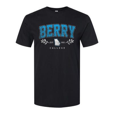 Berry Arch Retro College Athletic Sports Women Softstyle CVC T-Shirt