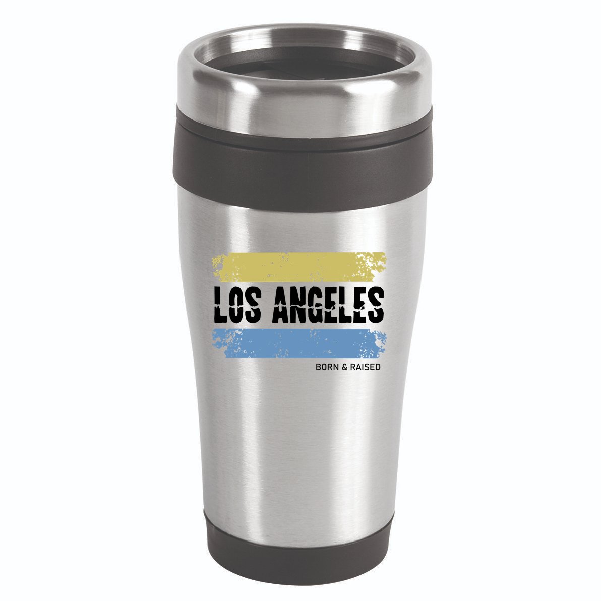 Born And Raised Los Angeles California 16oz Travel Tumbler