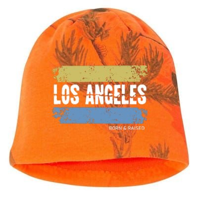 Born And Raised Los Angeles California Kati - Camo Knit Beanie