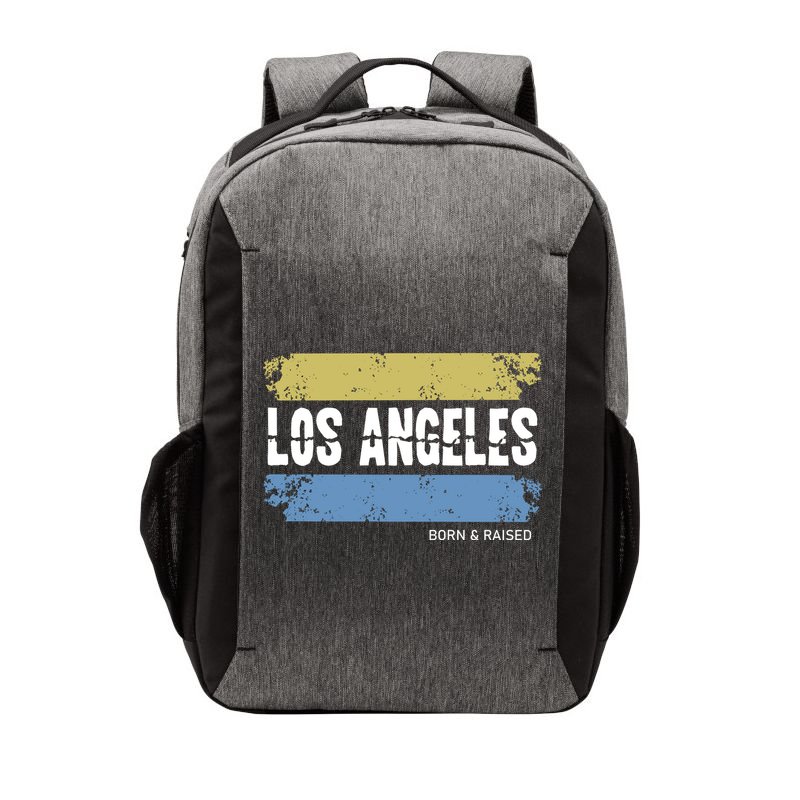 Born And Raised Los Angeles California Vector Backpack