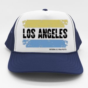 Born And Raised Los Angeles California Trucker Hat