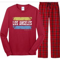 Born And Raised Los Angeles California Long Sleeve Pajama Set