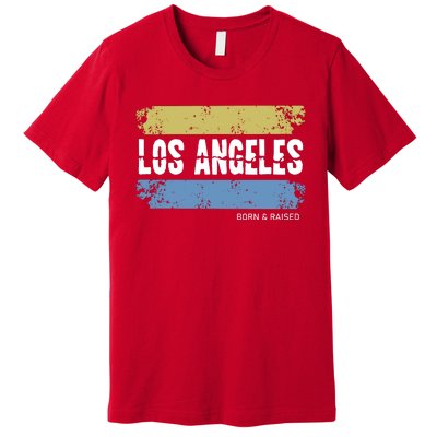 Born And Raised Los Angeles California Premium T-Shirt