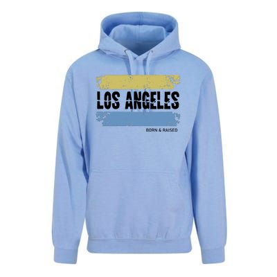 Born And Raised Los Angeles California Unisex Surf Hoodie