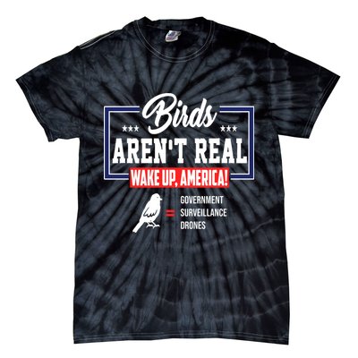 Birds Aren't Real Wake Up America Tie-Dye T-Shirt