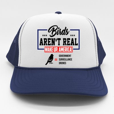 Birds Aren't Real Wake Up America Trucker Hat