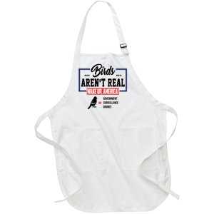 Birds Aren't Real Wake Up America Full-Length Apron With Pockets