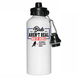 Birds Aren't Real Wake Up America Aluminum Water Bottle