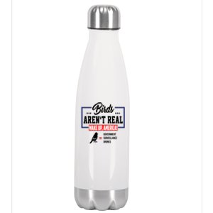 Birds Aren't Real Wake Up America Stainless Steel Insulated Water Bottle