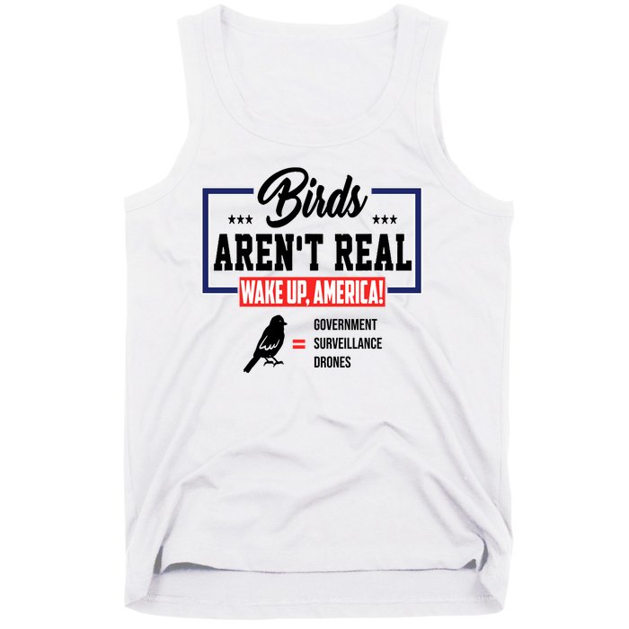 Birds Aren't Real Wake Up America Tank Top