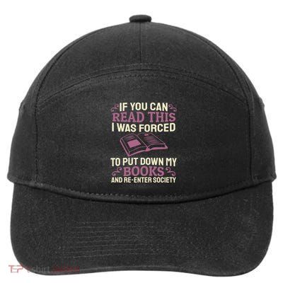 Bookworm Avid Reader Books Literature Book Lover Reading Cute Gift 7-Panel Snapback Hat