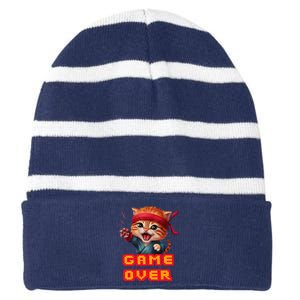 Be A Roaring Kitty Game The Stop Orange Bandana Meme Striped Beanie with Solid Band