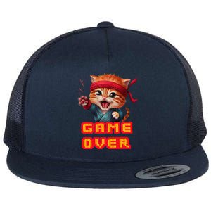 Be A Roaring Kitty Game The Stop Orange Bandana Meme Flat Bill Trucker Hat