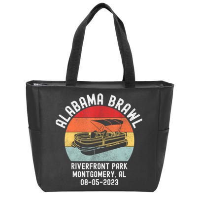 Brawl At Riverfront Park Montgomery Alabama Brawl Zip Tote Bag