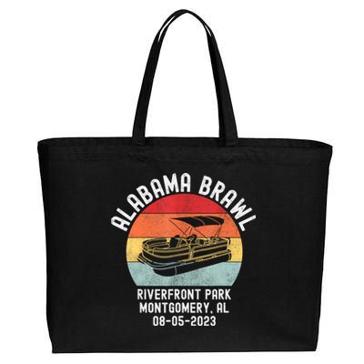 Brawl At Riverfront Park Montgomery Alabama Brawl Cotton Canvas Jumbo Tote