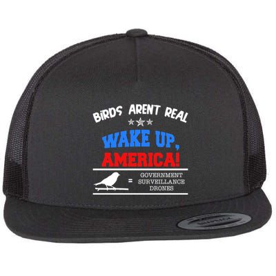 Birds Aren't Real Wake Up America Awareness Flatbill Hat