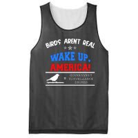 Birds Aren't Real Wake Up America Awareness Mesh Reversible Basketball Jersey Tank