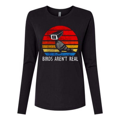 Birds Aren't Real Bird Drone Drones Camera Womens Cotton Relaxed Long Sleeve T-Shirt