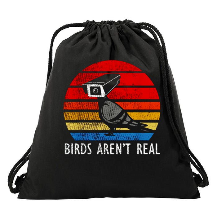 Birds Aren't Real Bird Drone Drones Camera Drawstring Bag