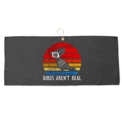 Birds Aren't Real Bird Drone Drones Camera Large Microfiber Waffle Golf Towel