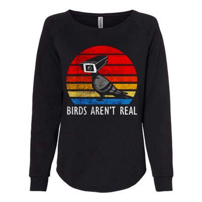 Birds Aren't Real Bird Drone Drones Camera Womens California Wash Sweatshirt