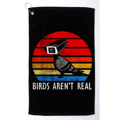 Birds Aren't Real Bird Drone Drones Camera Platinum Collection Golf Towel