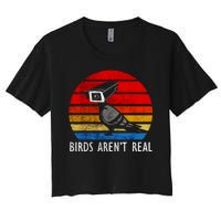 Birds Aren't Real Bird Drone Drones Camera Women's Crop Top Tee