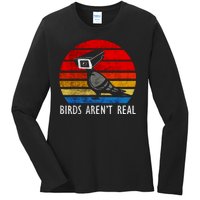 Birds Aren't Real Bird Drone Drones Camera Ladies Long Sleeve Shirt