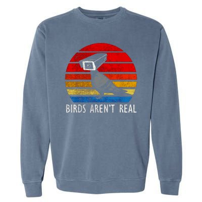 Birds Aren't Real Bird Drone Drones Camera Garment-Dyed Sweatshirt