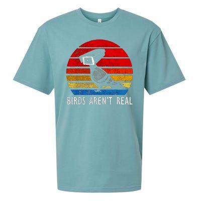 Birds Aren't Real Bird Drone Drones Camera Sueded Cloud Jersey T-Shirt