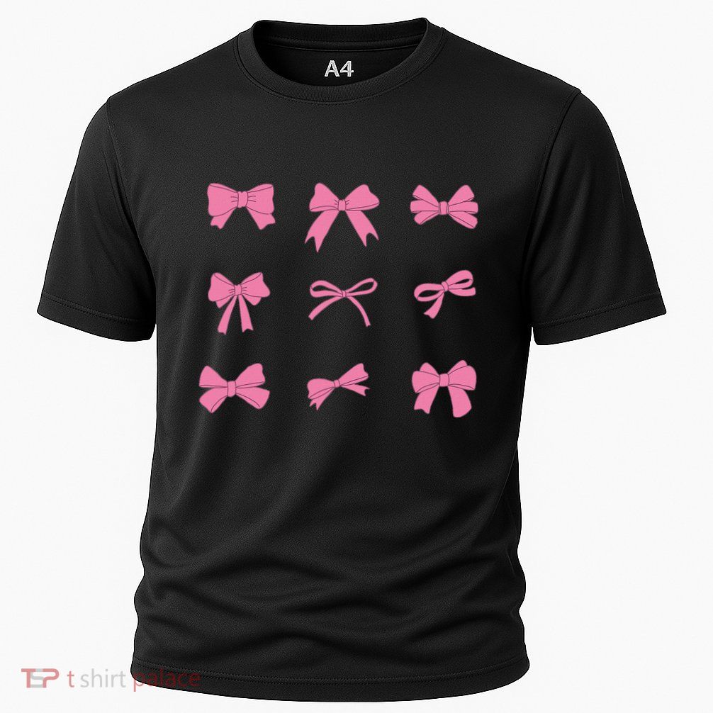 Bow And Ribbon Cute Graphic For Girl Women Cooling Performance Crew T-Shirt