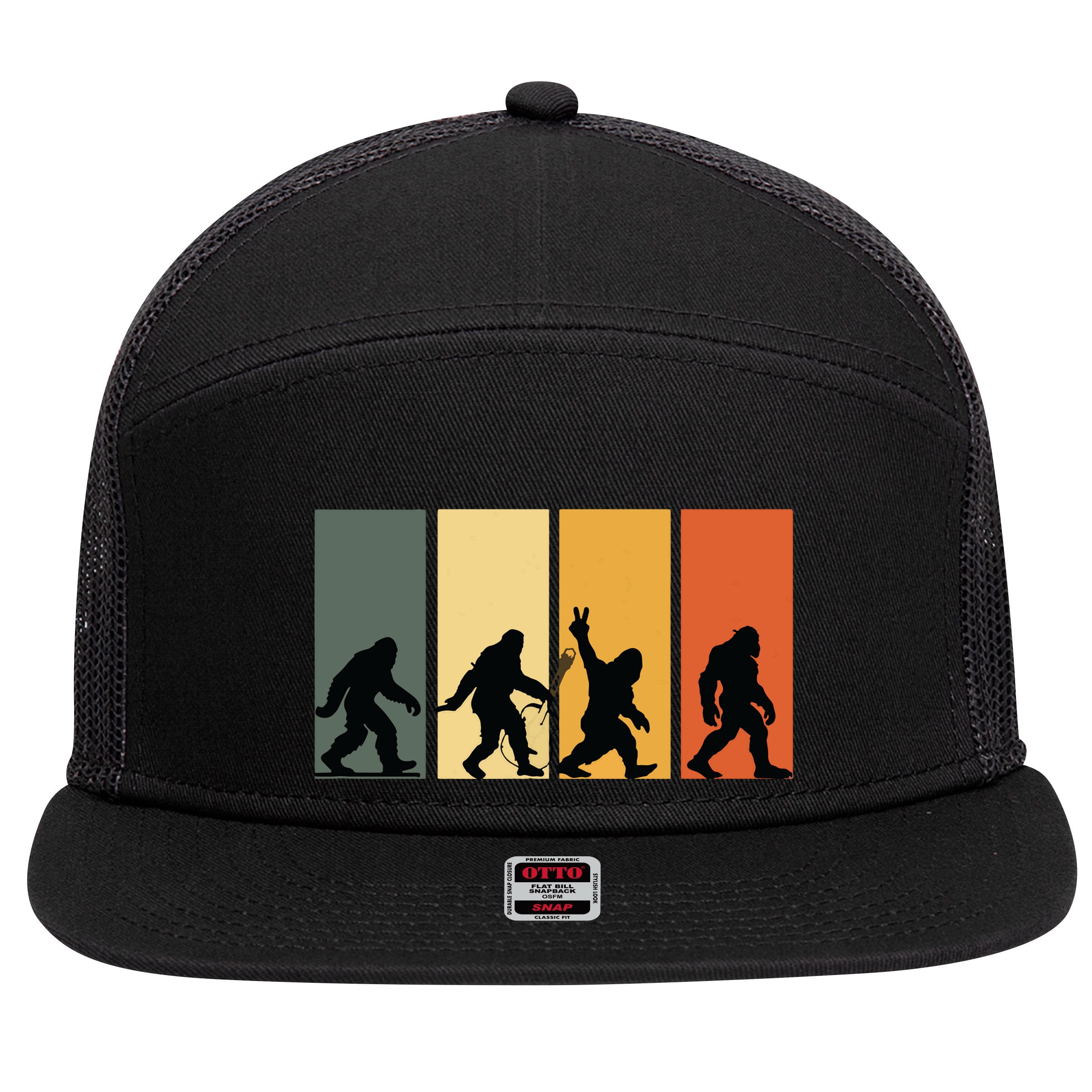 Bigfoot Abbey Roads 7 Panel Mesh Trucker Snapback Hat