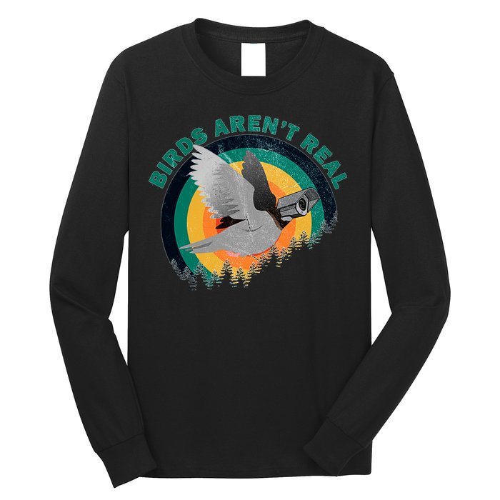 Birds Aren't Real They're Government Camera Long Sleeve Shirt