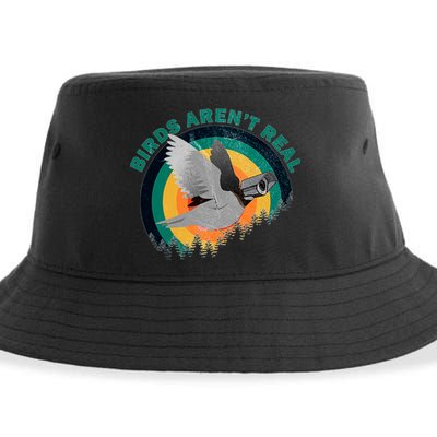 Birds Aren't Real They're Government Camera Sustainable Bucket Hat