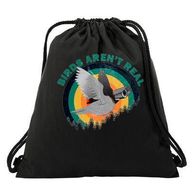 Birds Aren't Real They're Government Camera Drawstring Bag