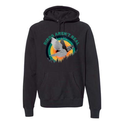 Birds Aren't Real They're Government Camera Premium Hoodie