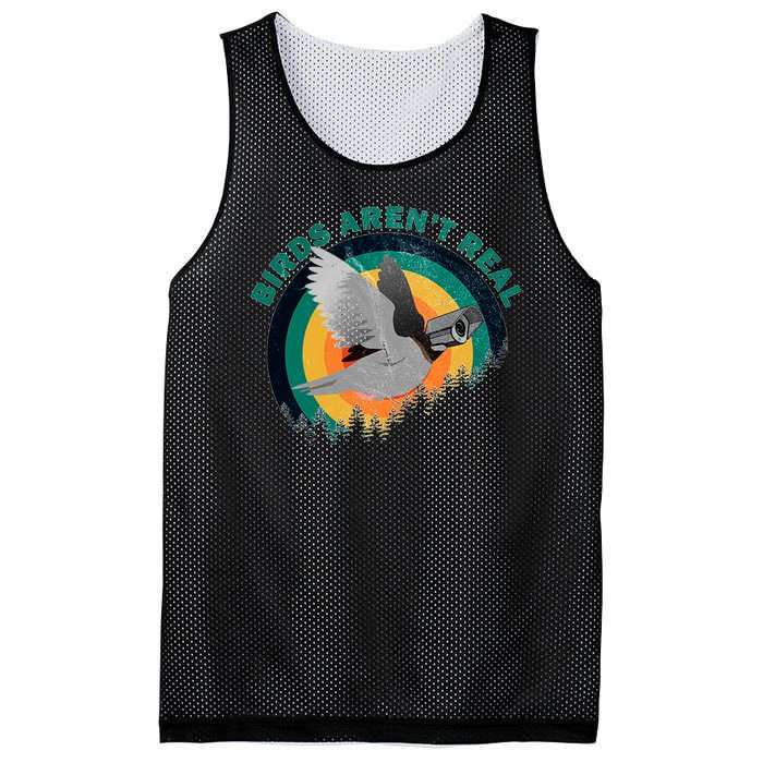 Birds Aren't Real They're Government Camera Mesh Reversible Basketball Jersey Tank