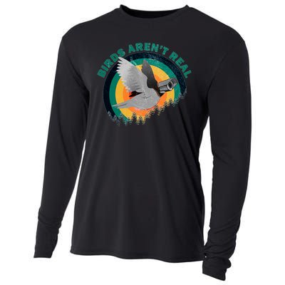 Birds Aren't Real They're Government Camera Cooling Performance Long Sleeve Crew